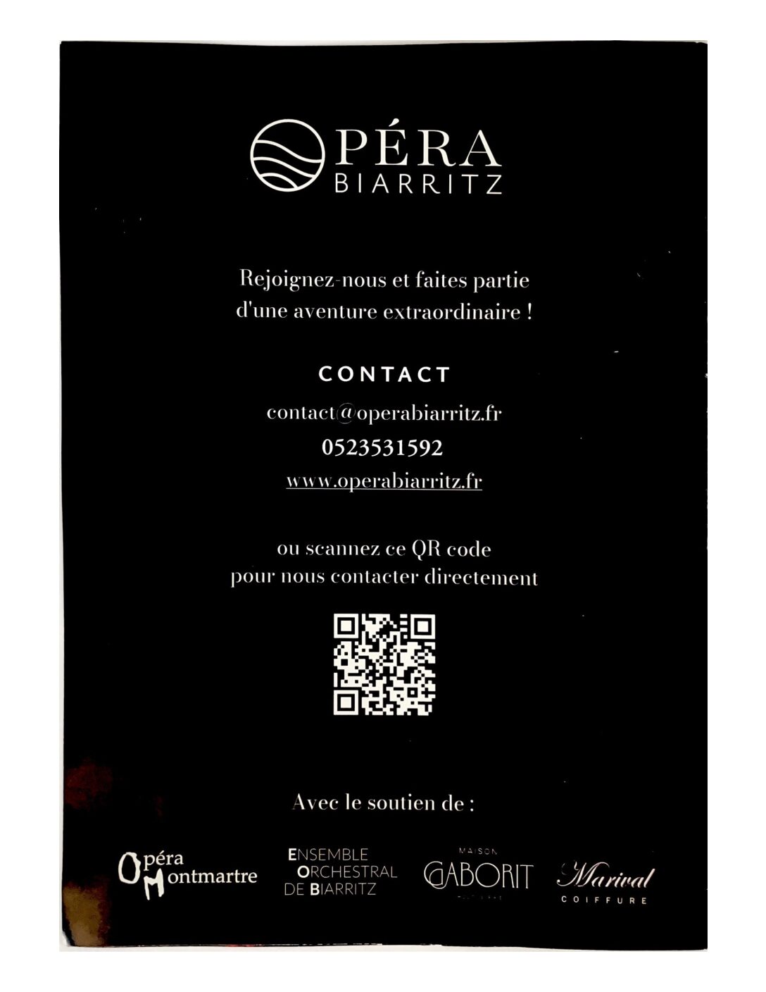 Création d’une compagnie d’opéra