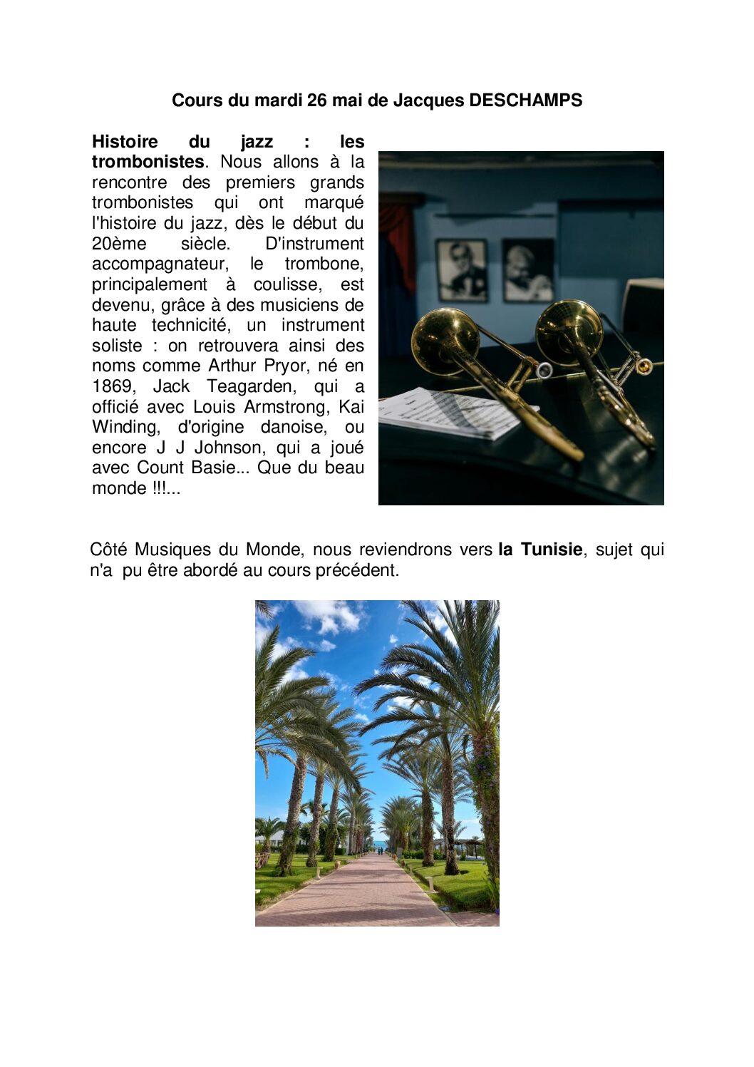 Histoire du Jazz