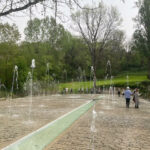 Jardin de l'imaginaire jets d'eau