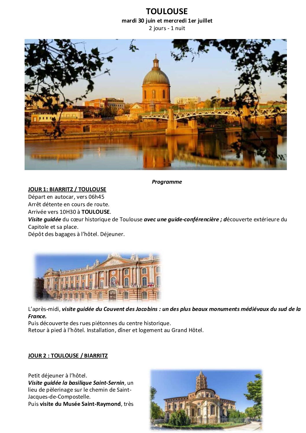 Sortie Toulouse